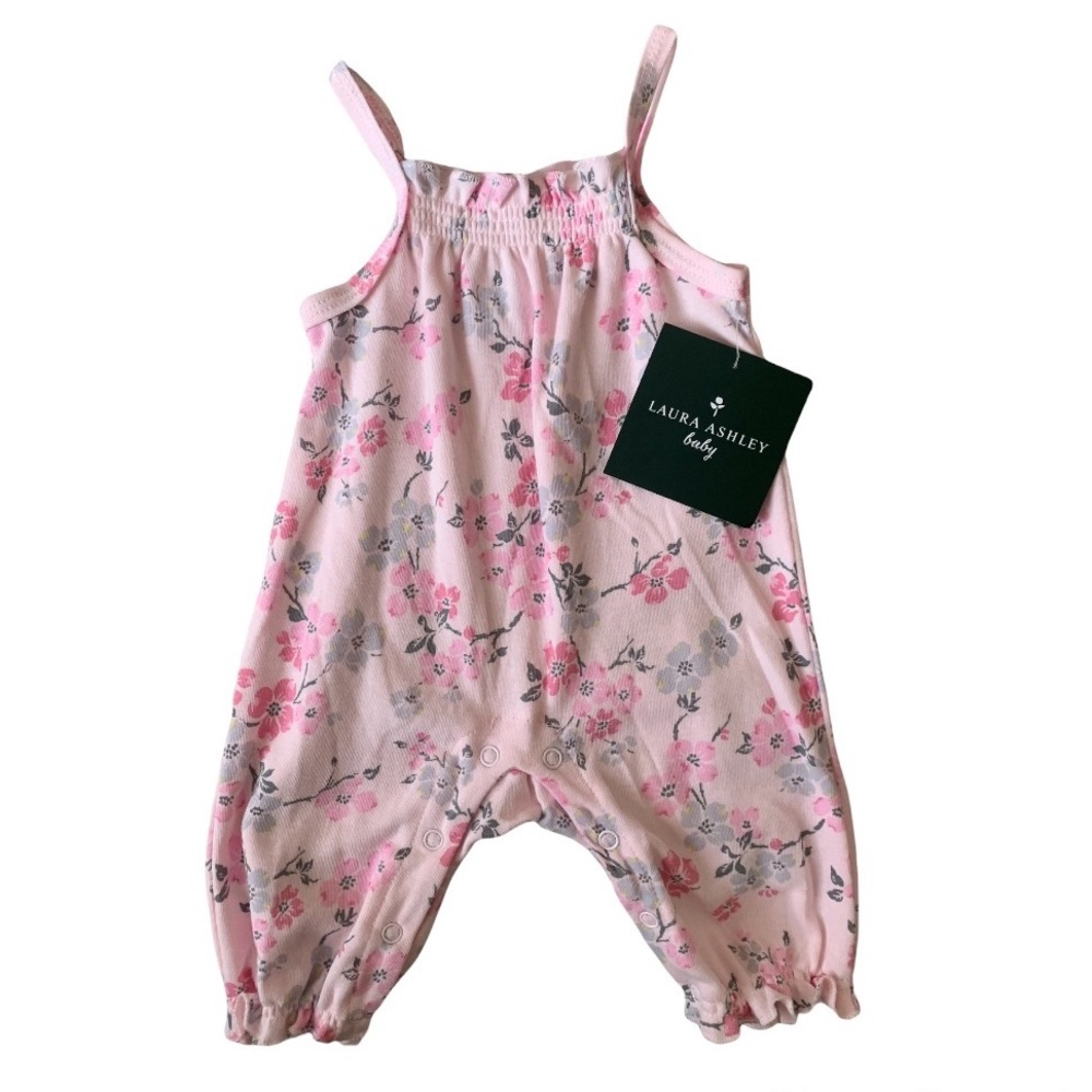 Laura Ashley Infant Romper Pink Floral